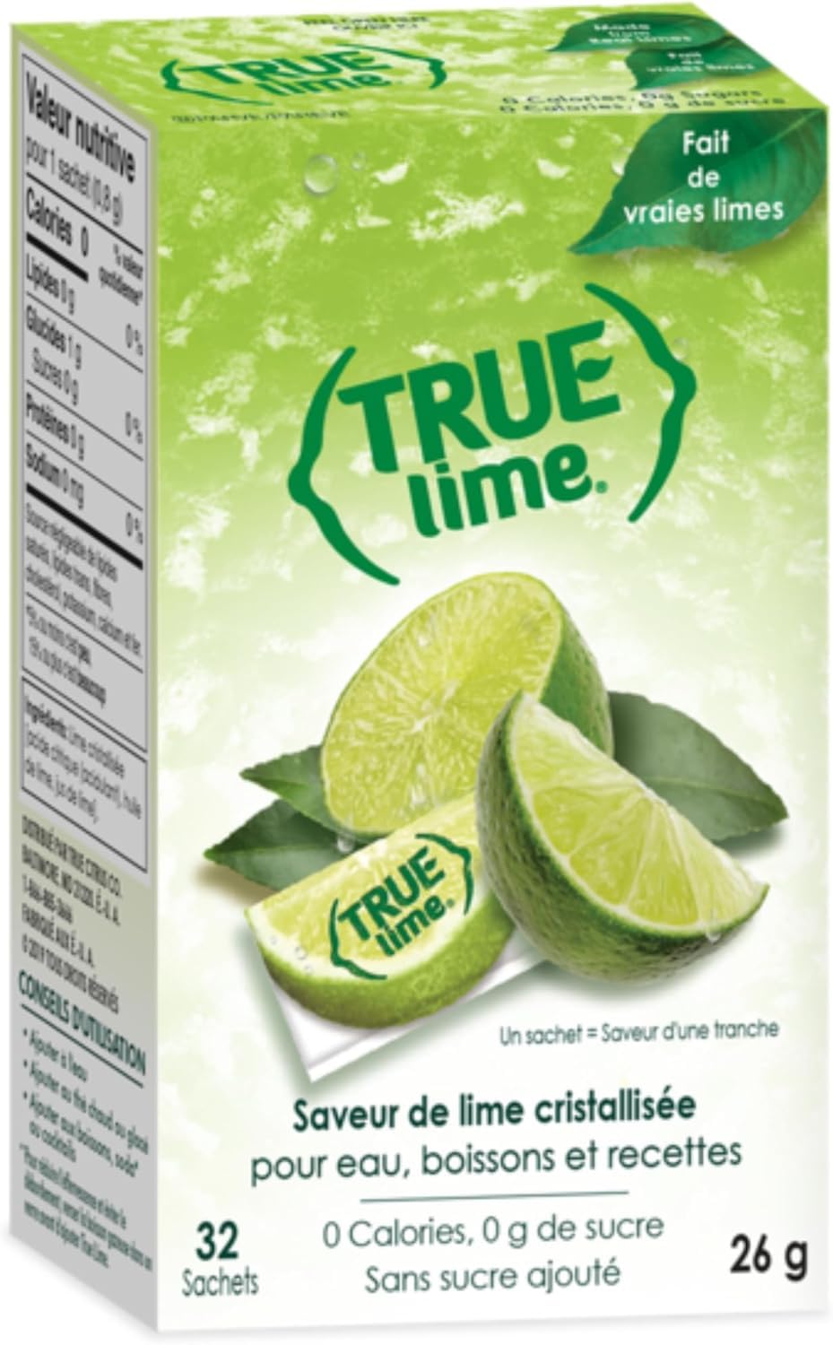 True Lime two-box packaging showcases convenient supply for travel and office.