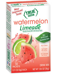 True Lime Watermelon Limeade boxes for convenient on-the-go hydration.