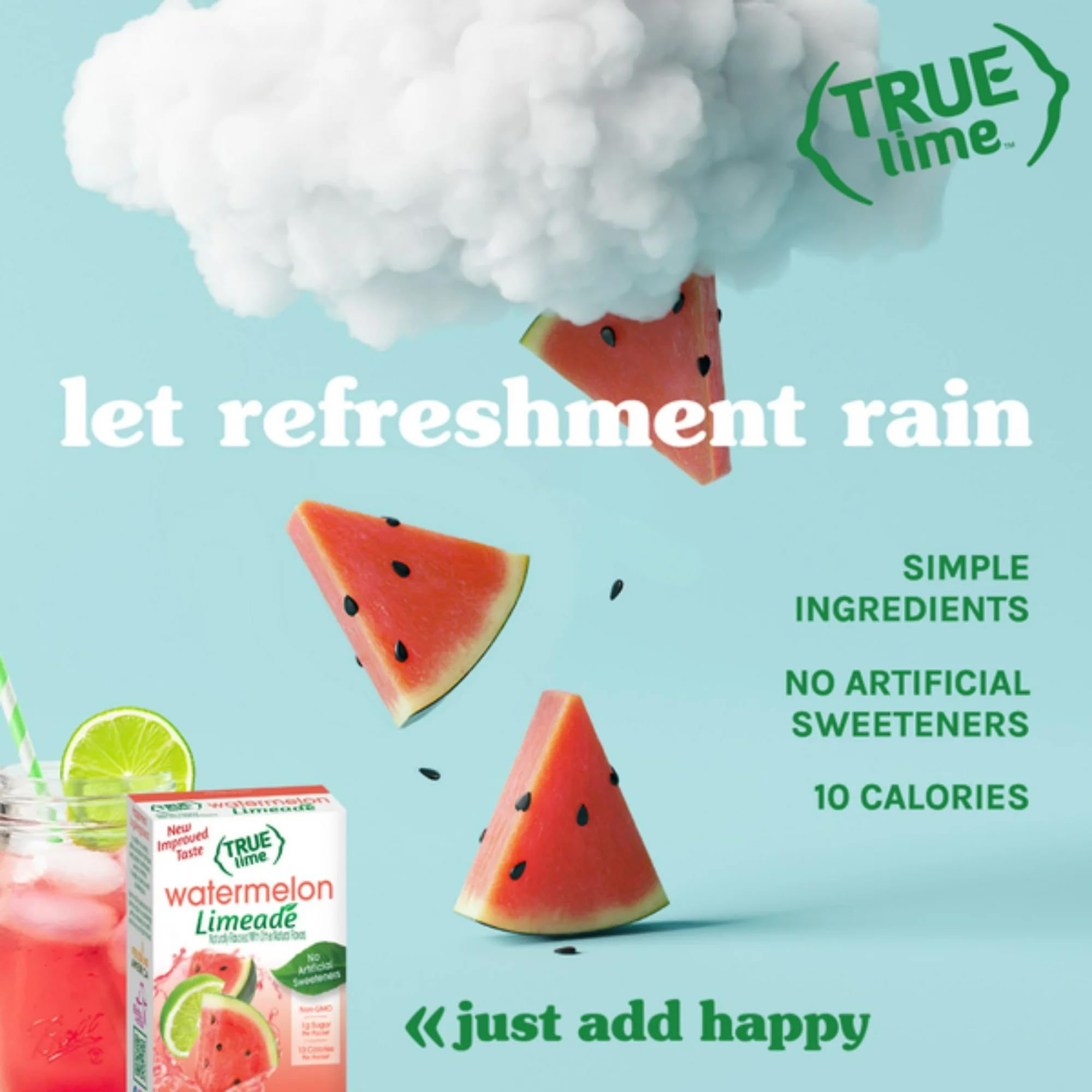 True Lime Watermelon Limeade being stirred for even flavor release.