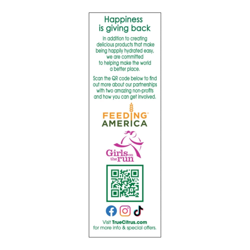True Orange non-GMO ingredients emphasized in convenient packets