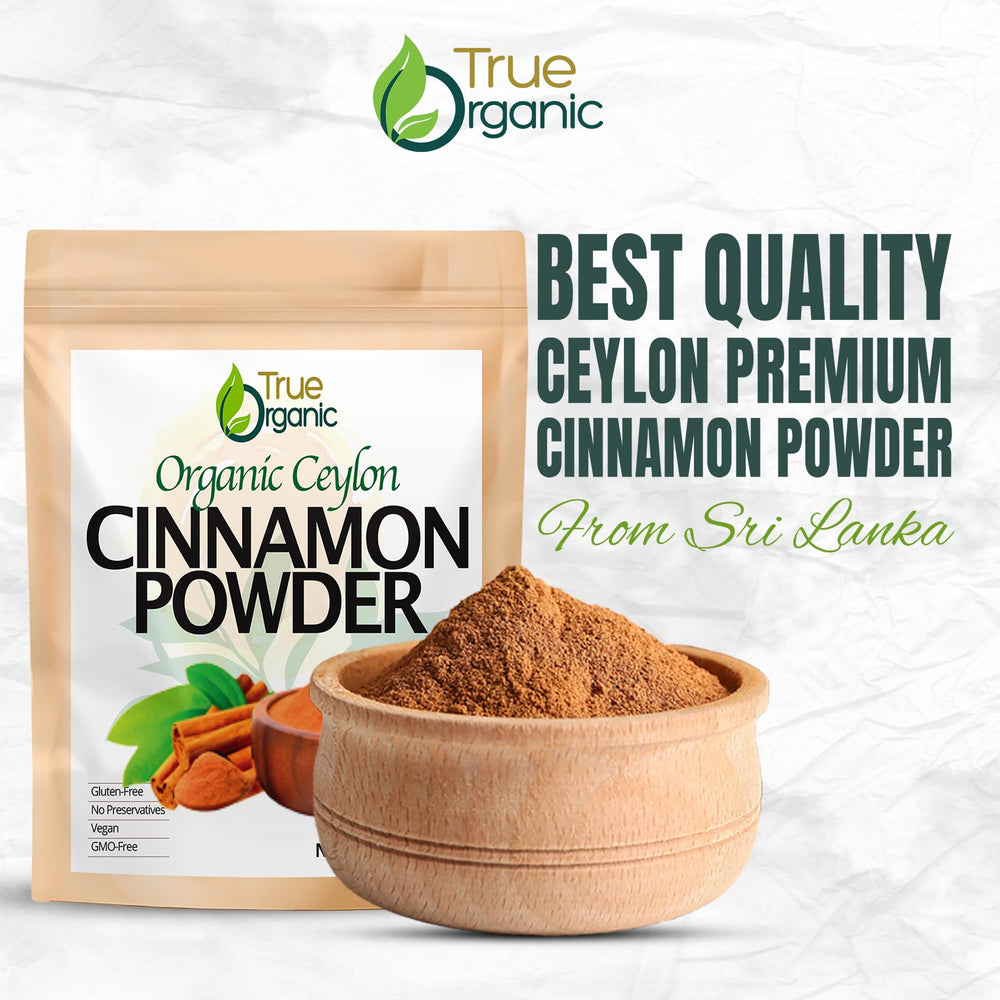 True Organic Ceylon Cinnamon Powder 2 lb – Premium, Gluten Free, USDA ...