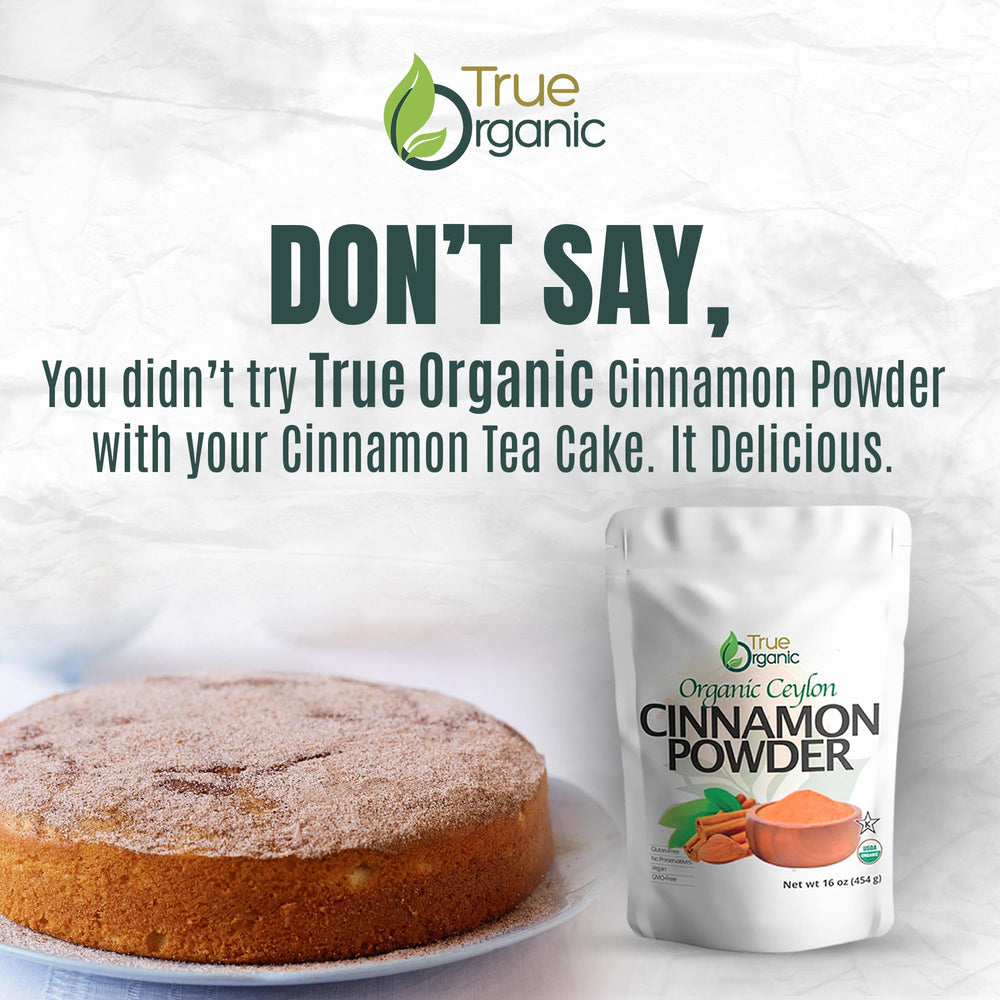 Craft paper bag packaging preserves aroma and freshness of True Organic cinnamon powder