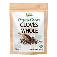 True Organic Ceylon Cloves Whole in a paper bag with rich aroma for baking