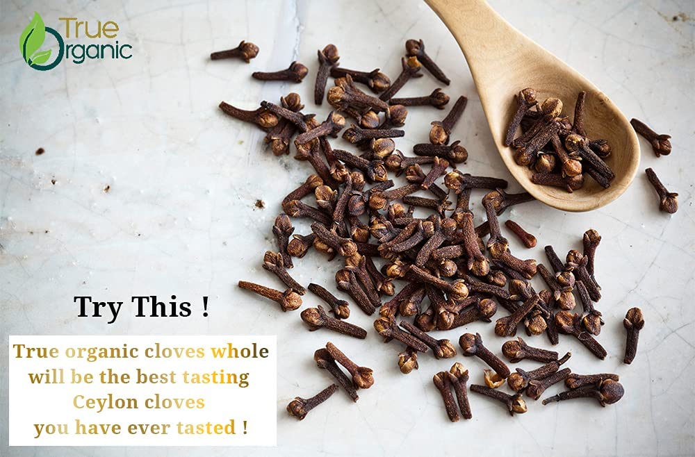 True Organic Ceylon Cloves Whole adding flavor to a simmering pot