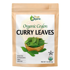 True Organic Ceylon Curry Leaves 1oz paper bag — premium spice for authentic flavor.