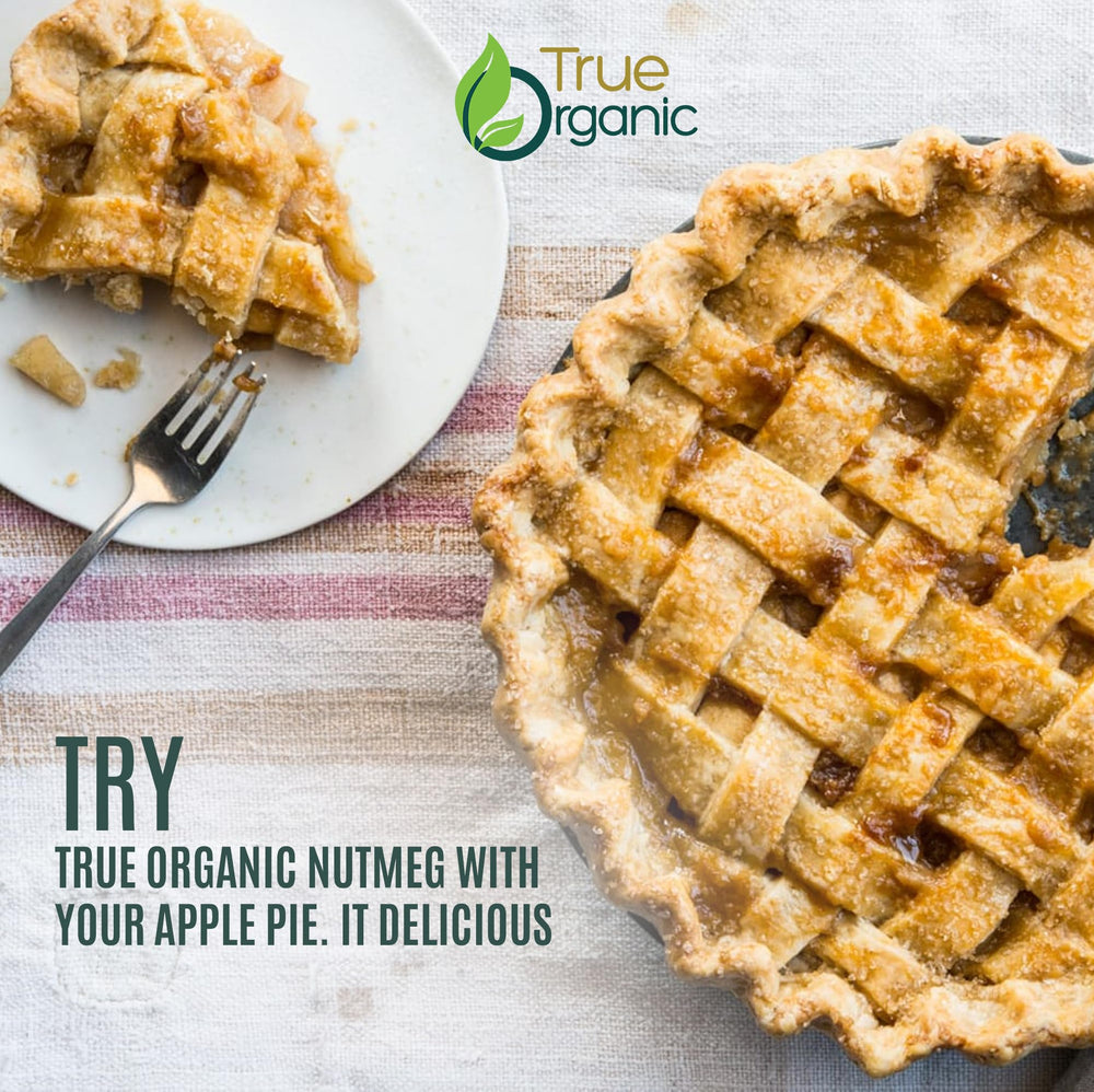 True Organic Nutmeg Whole is a versatile spice for baking and savory dishes.