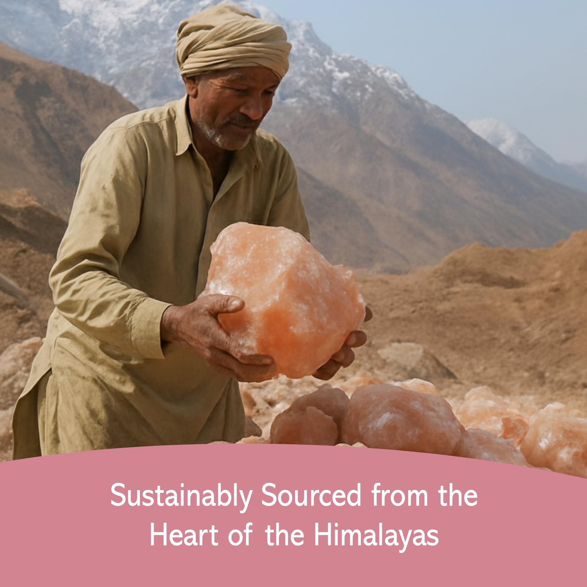 True Organic Himalayan Pink Salt contains trace minerals and pink hue.