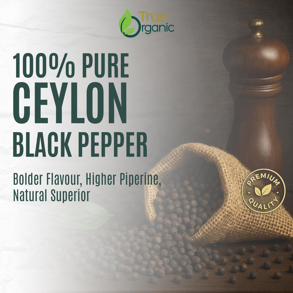 True Organic Kosher certified peppercorns for diverse diets