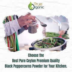 True Organic Non-GMO pepper powder adds consistent heat to meals.