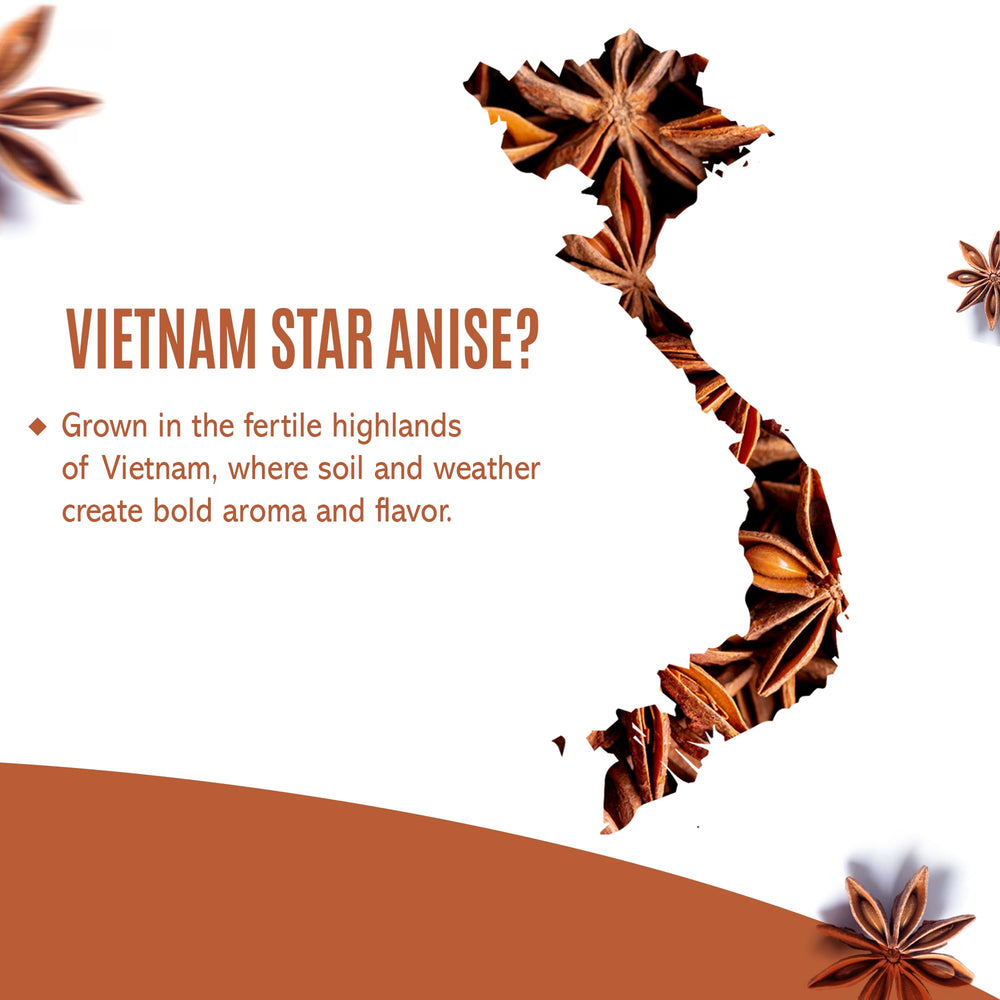 Star anise enhancing soup or curry with depth and aroma