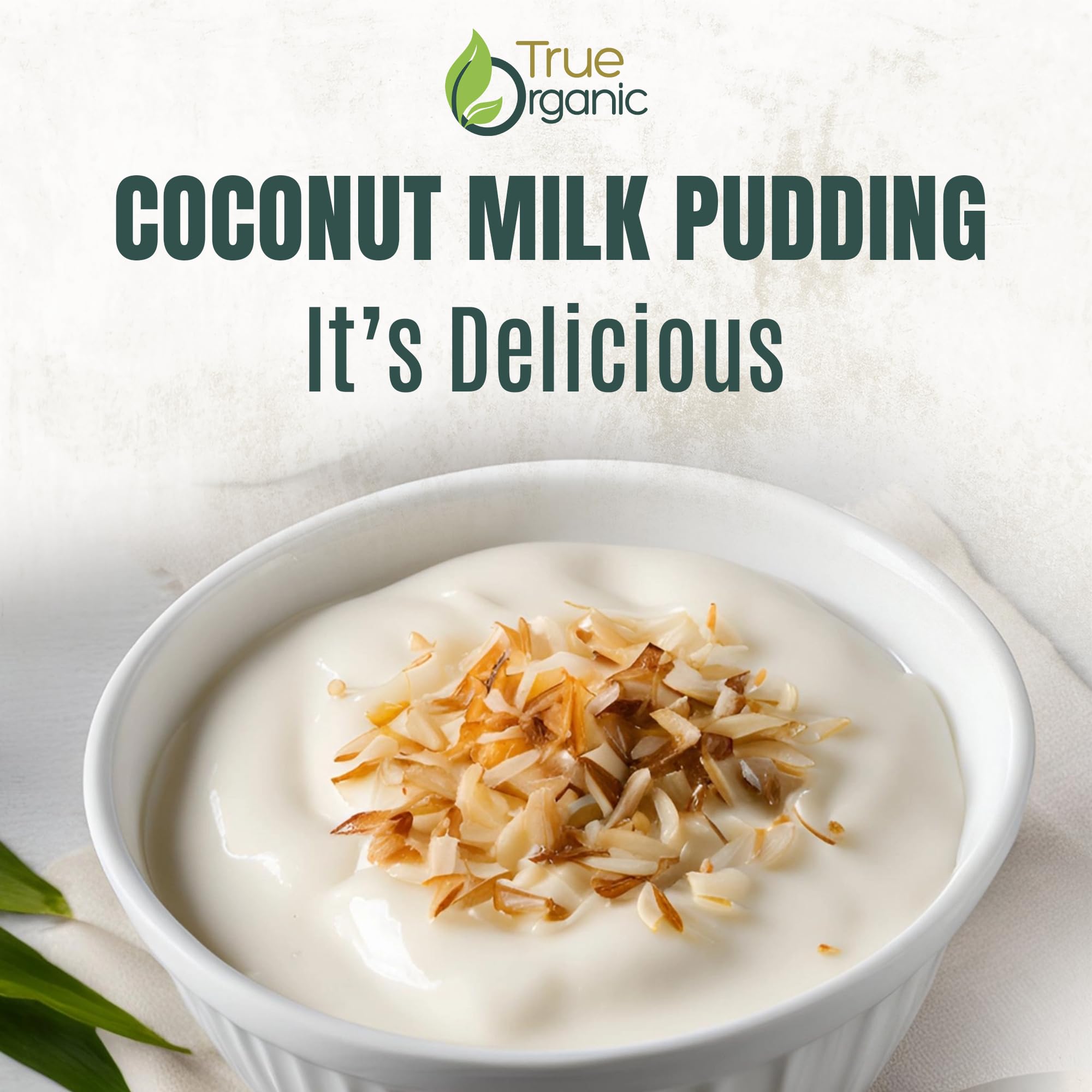 True Organic Unsweetened Coconut Milk pantry shelf ready for versatile cooking.