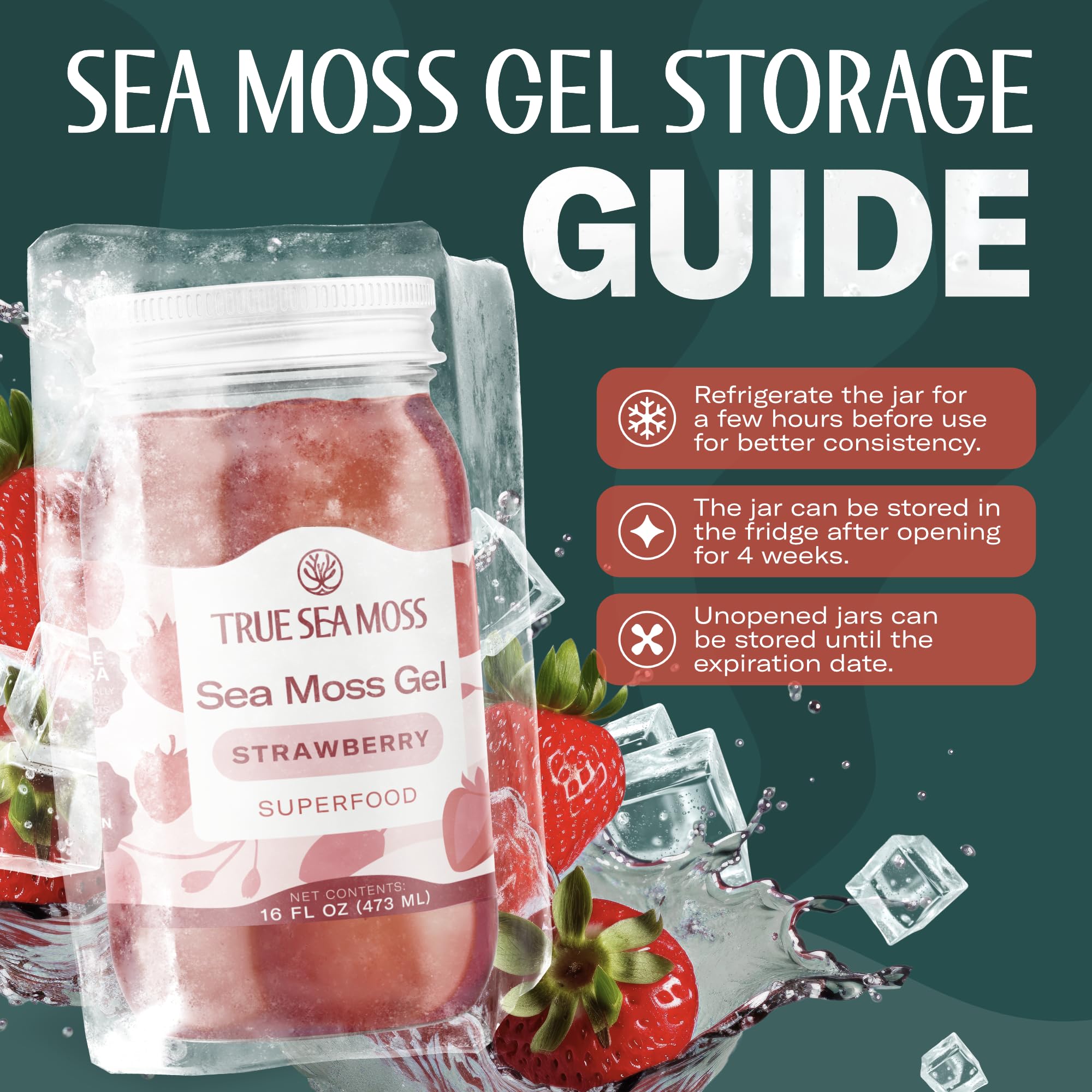 TrueSeaMoss wildcrafted farms note underlines small-batch freshness.