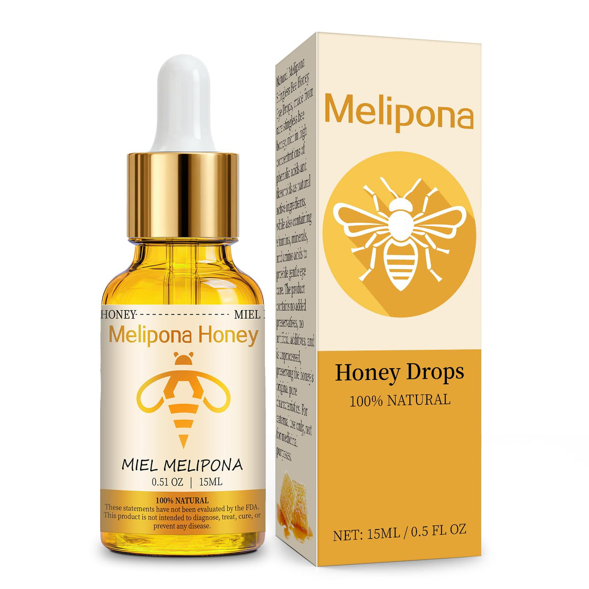 TrueRush Melipona Honey Serum bottle close-up highlighting hydration