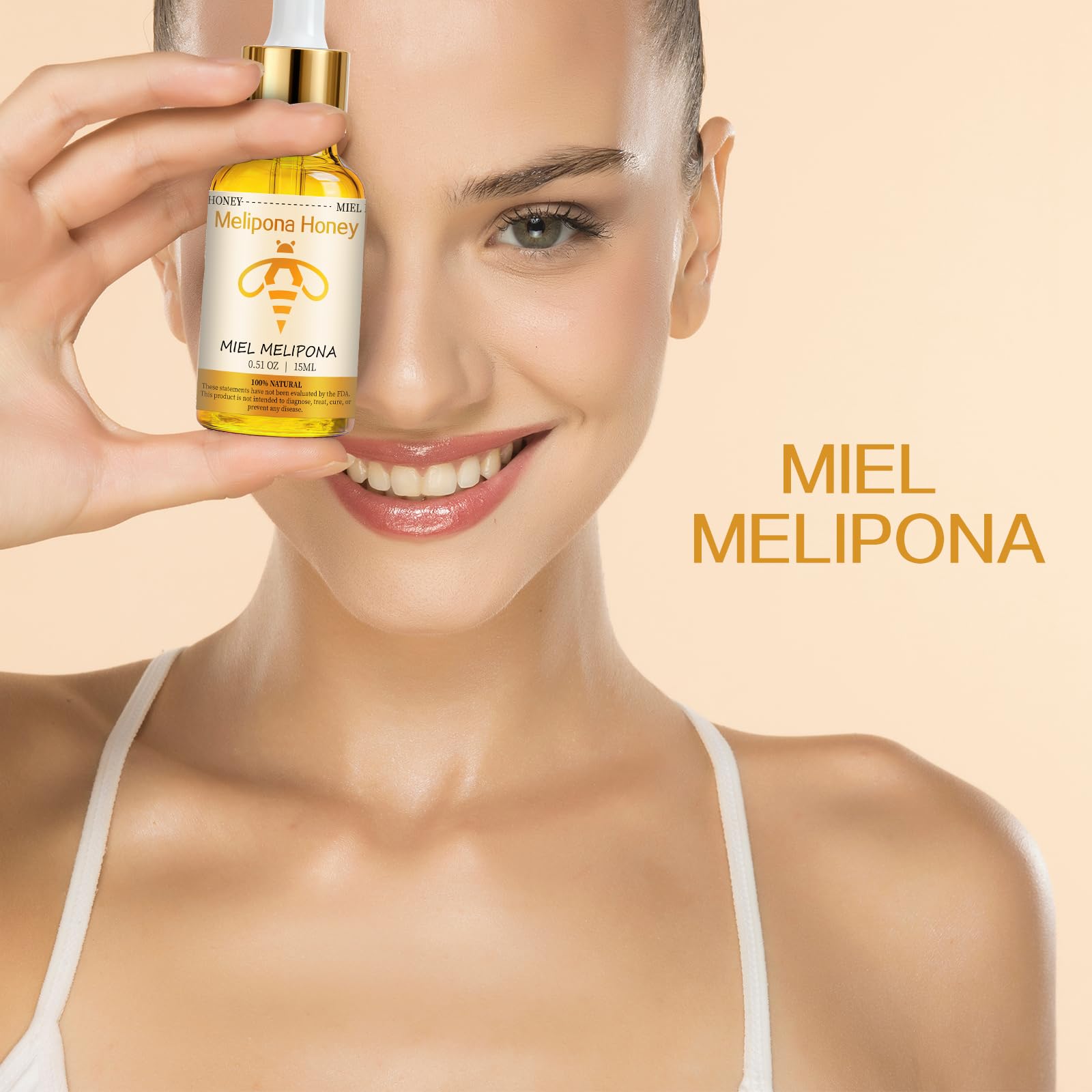 TrueRush Melipona Honey Serum ingredient scene highlights natural extracts for skin comfort