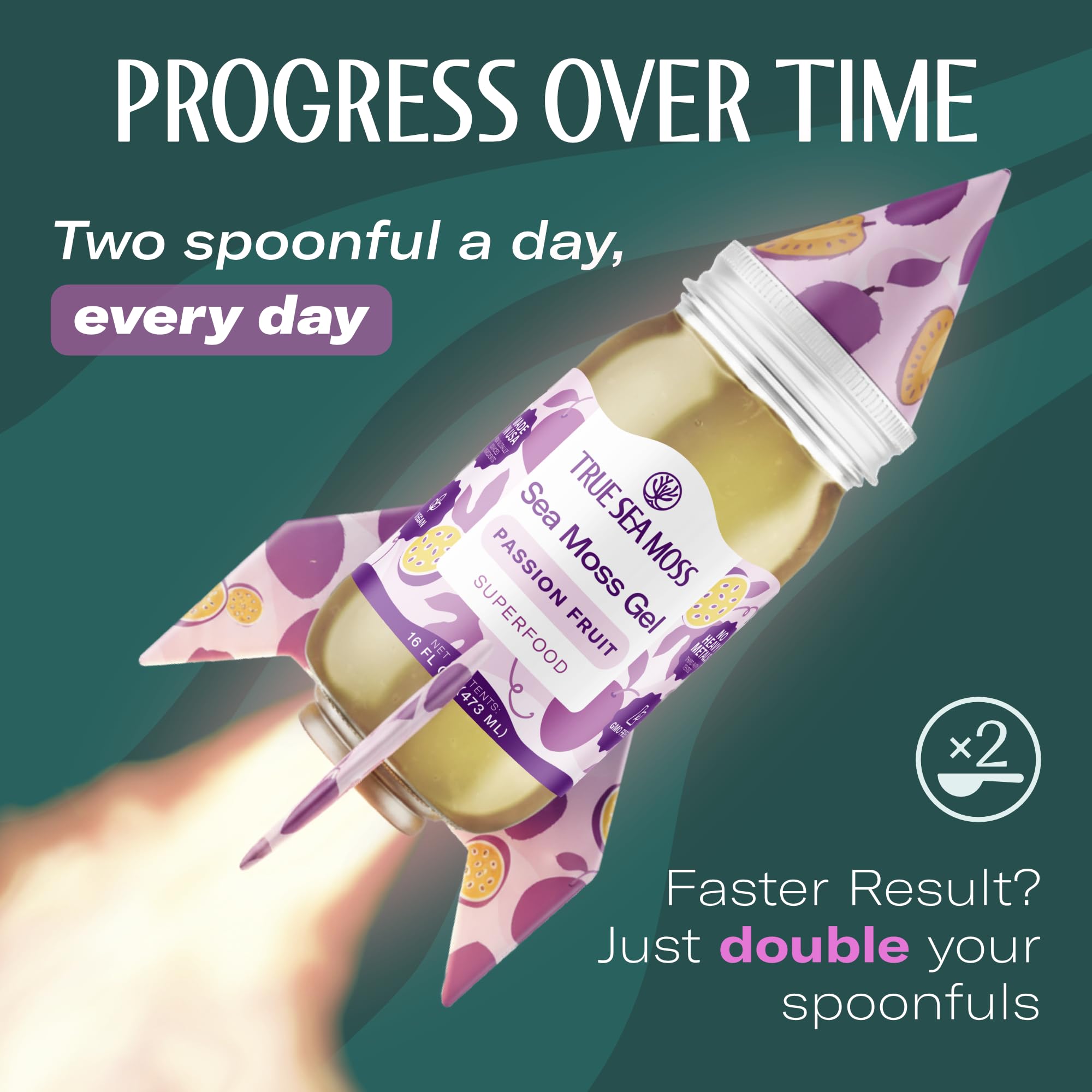 Kid-friendly TrueSeaMoss gel supports a simple daily routine.