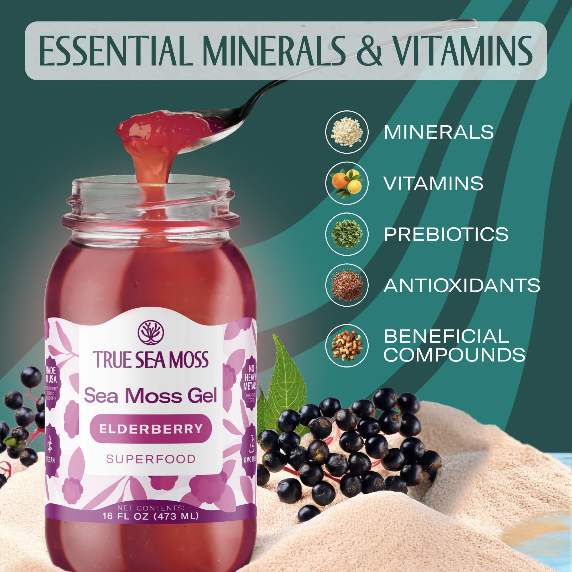 TrueSeaMoss opened jar refrigerated for ready-to-use enjoyment.