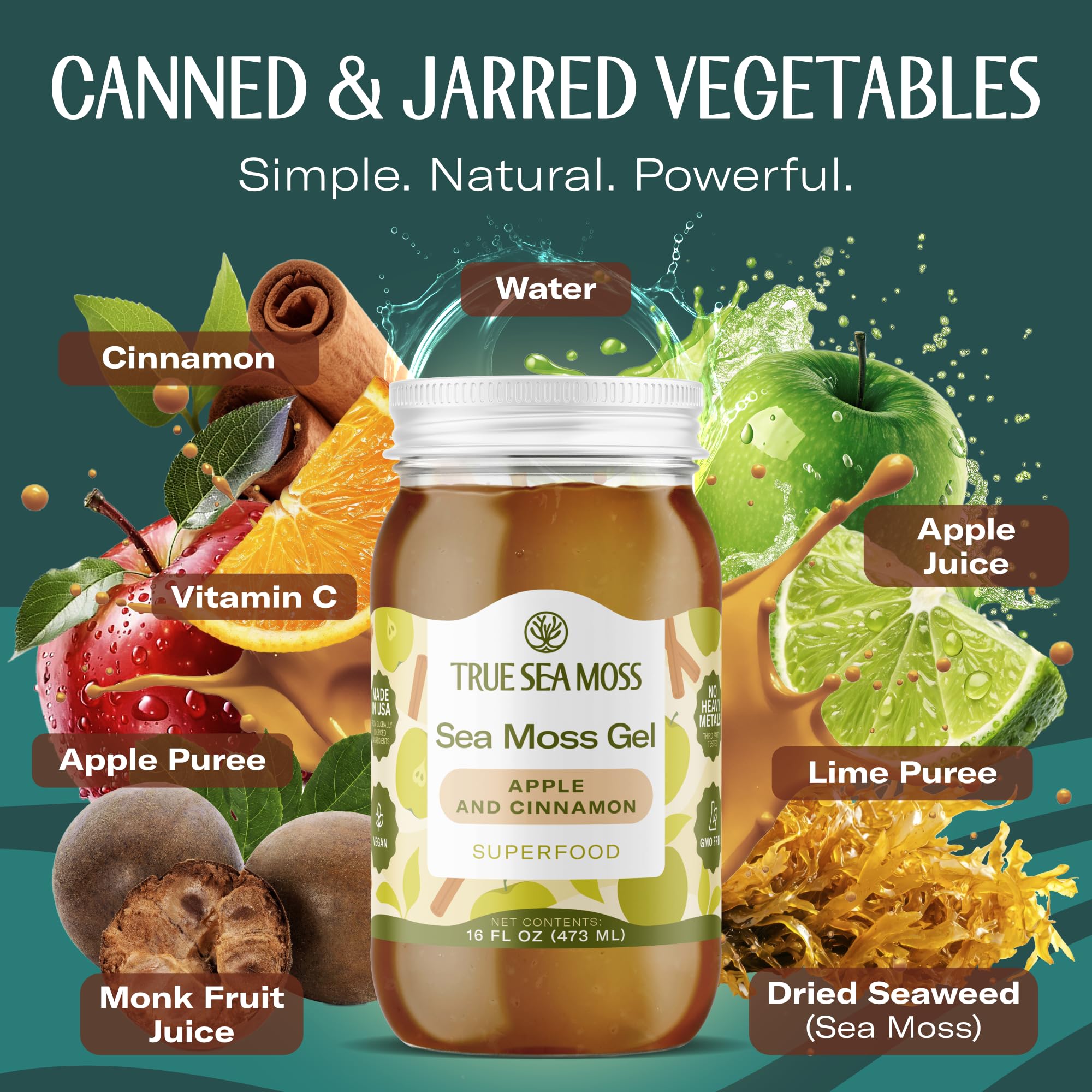 TrueSeaMoss gel jar reveals smooth texture ideal for drinks