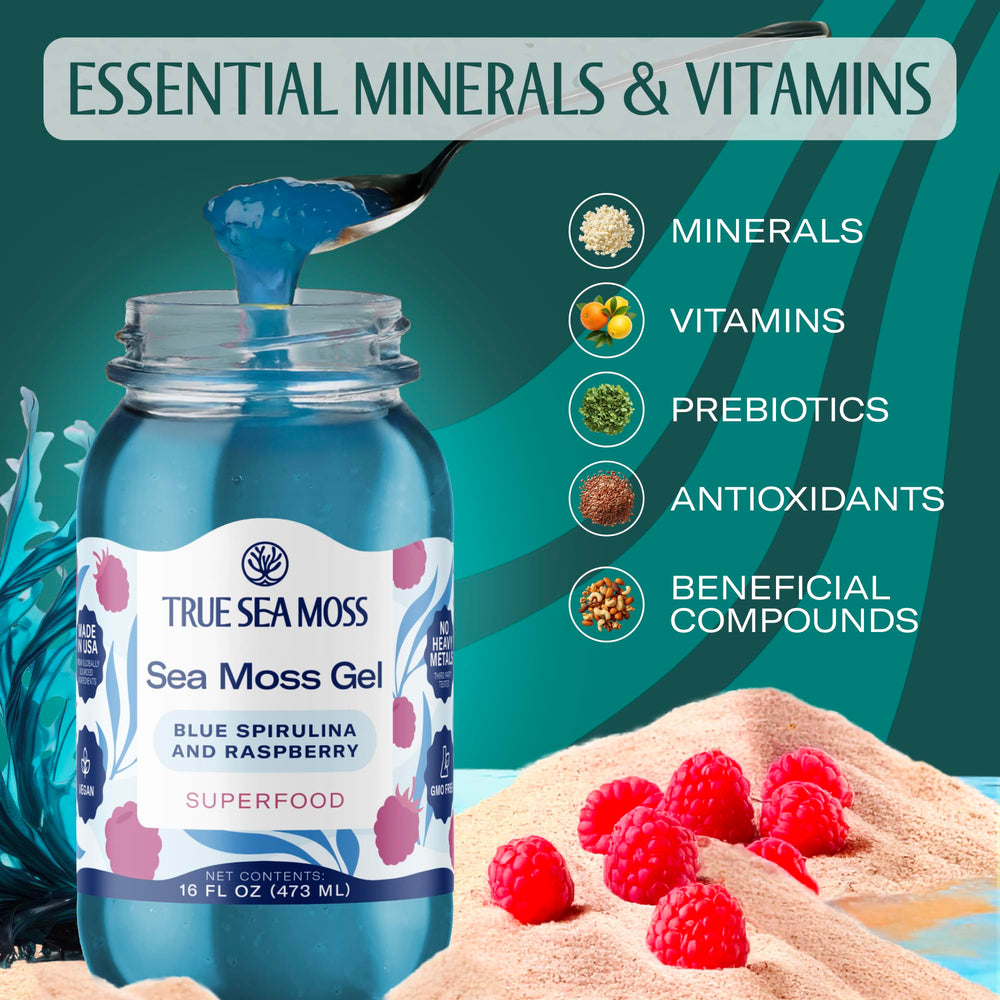 TrueSeaMoss gel stores in the fridge, maintaining freshness after opening.