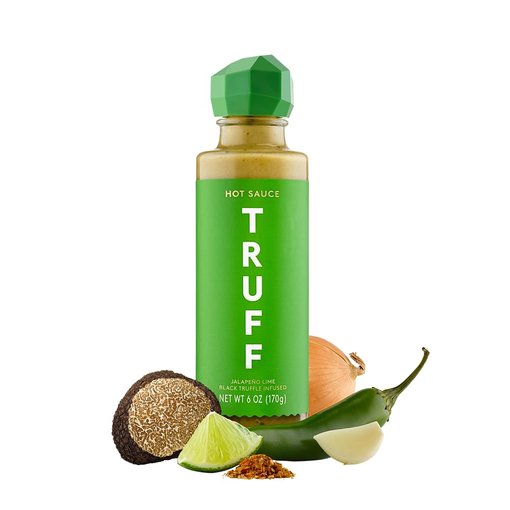 TRUFF Jalapeño Lime Hot Sauce bottle ready to elevate tacos and grilled dishes