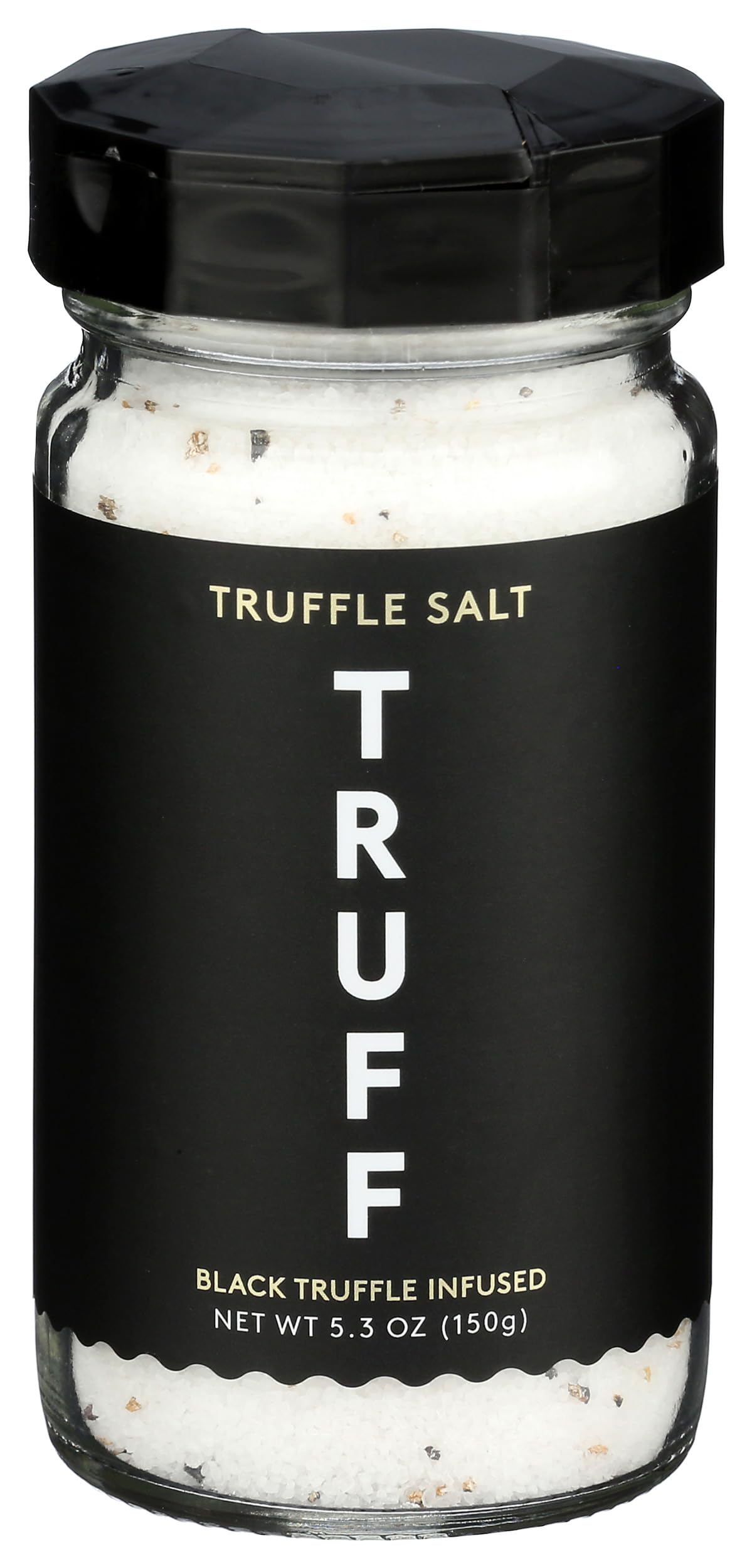 TRUFF Salt Truffle bottle on a kitchen counter highlights premium ingredients for gourmet meals