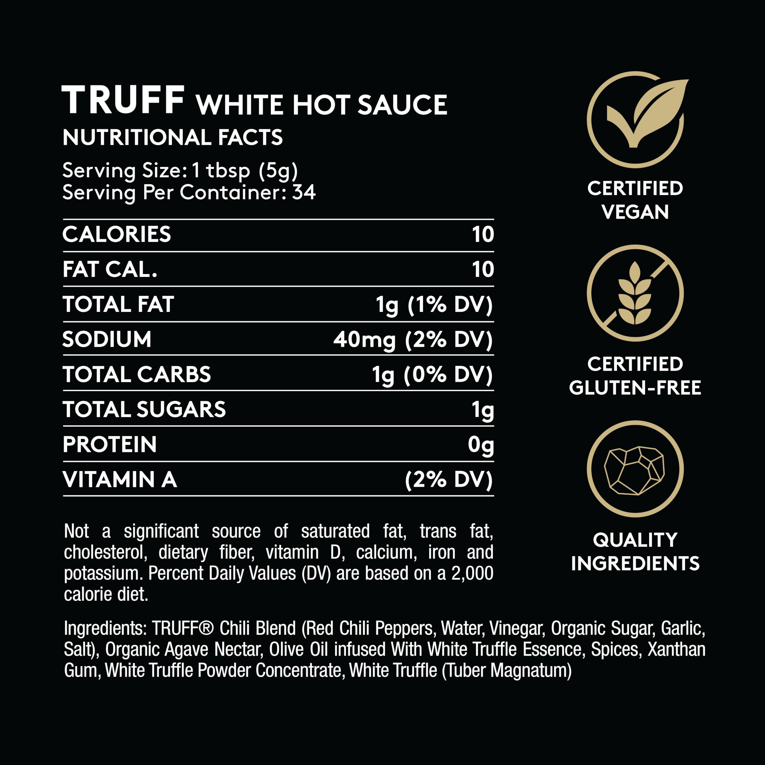 TRUFF White Truffle Hot Sauce being poured to enhance a dish