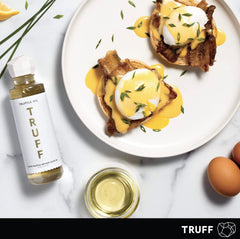 TRUFF White Truffle Oil ingredients highlighting olive oil base and truffle