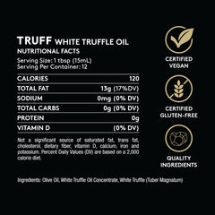 TRUFF White Truffle Oil is poured to add delicate aroma to dishes.