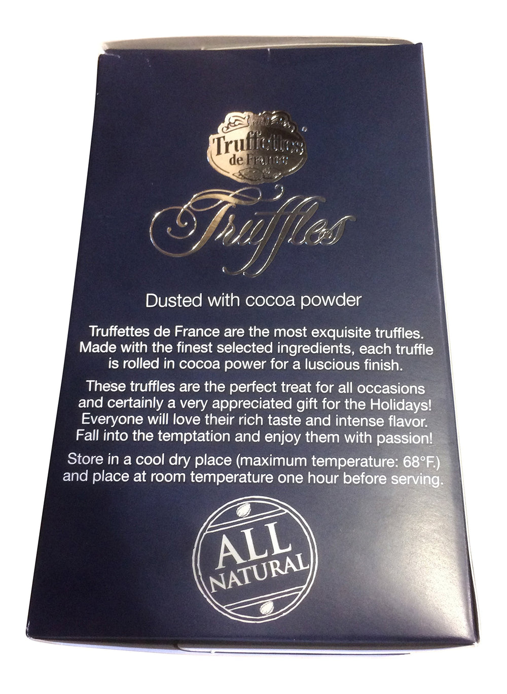 Truffettes de France dark chocolate truffles close-up, rich aroma and smooth melt.