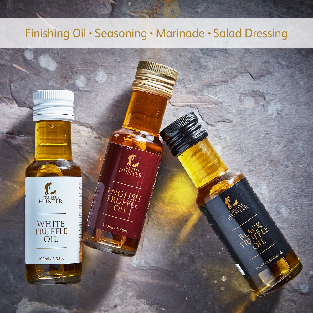 TruffleHunter pouring truffle oil adds quick flavor boost to meals