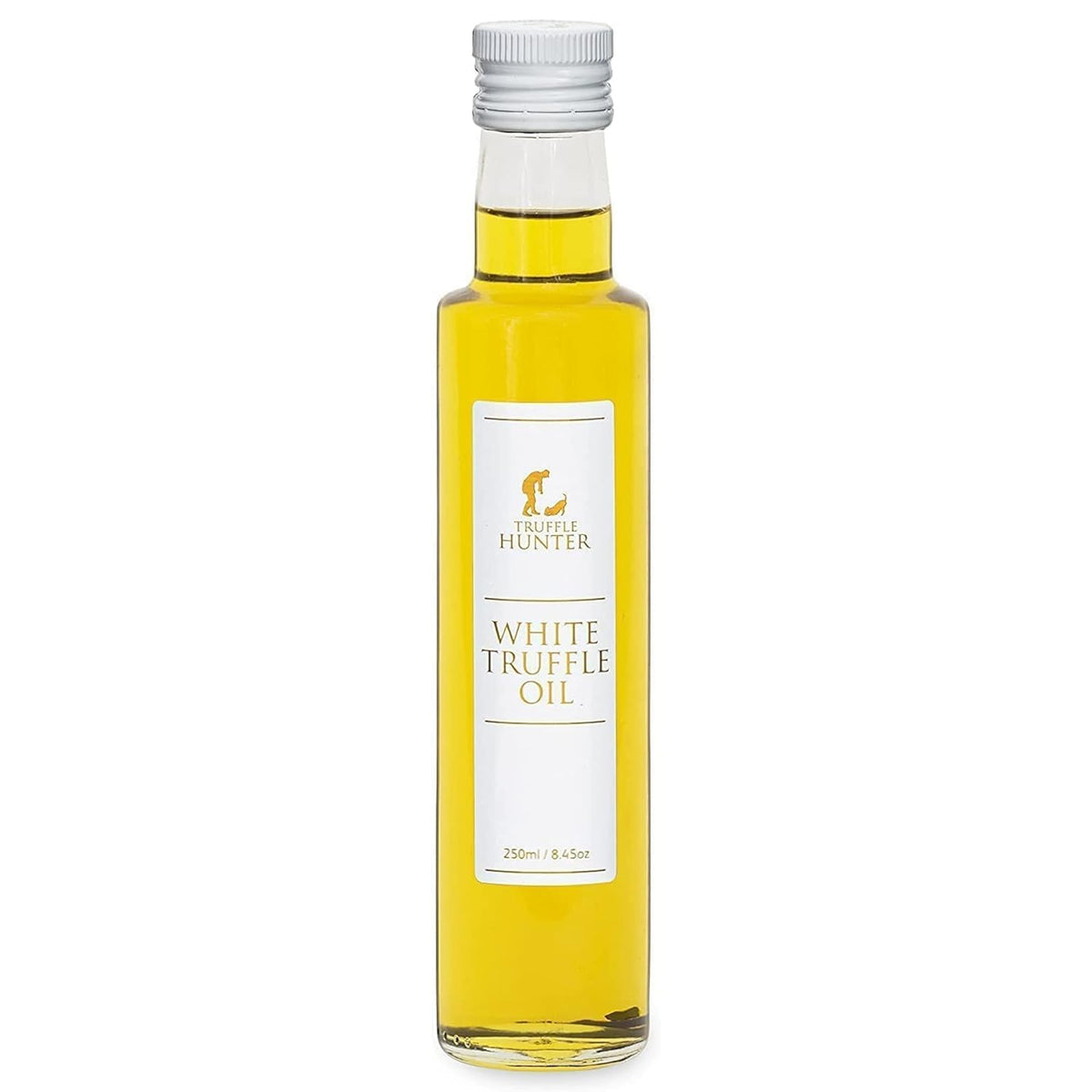 TruffleHunter white truffle oil bottle pour adds gourmet aroma to dishes