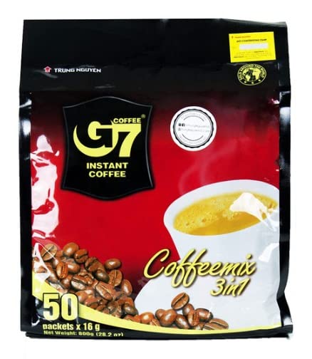 Prepared Trung Nguyen G7 cup with crema, showcasing bold flavor