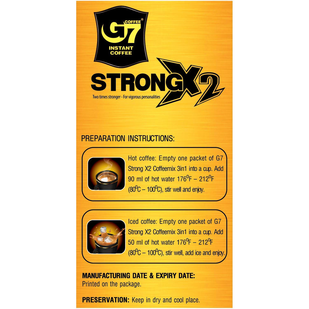 Travel-friendly packaging for on-the-go Trung Nguyen G7 Strong X2