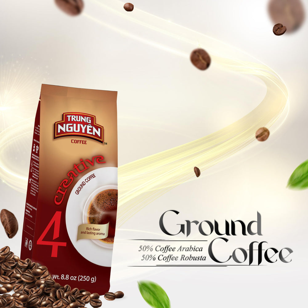 TRUNG NGUYEN LEGEND Creative 4 aroma steam cup emphasizing inviting fragrance and balanced notes