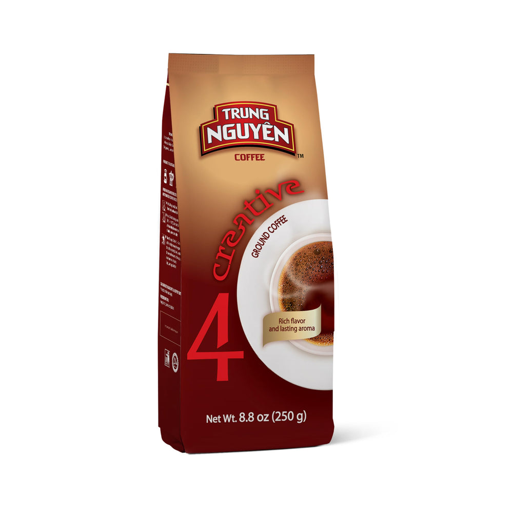 TRUNG NGUYEN LEGEND Creative 4 ground coffee packshot with rich aroma for daily use
