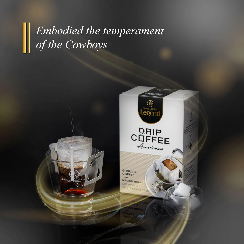 TRUNG NGUYEN LEGEND energy blend cup sparks focus with rich aroma.