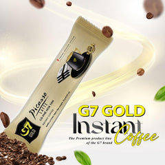 Creamy latte with foamy crema from G7 Gold Picasso Latte.