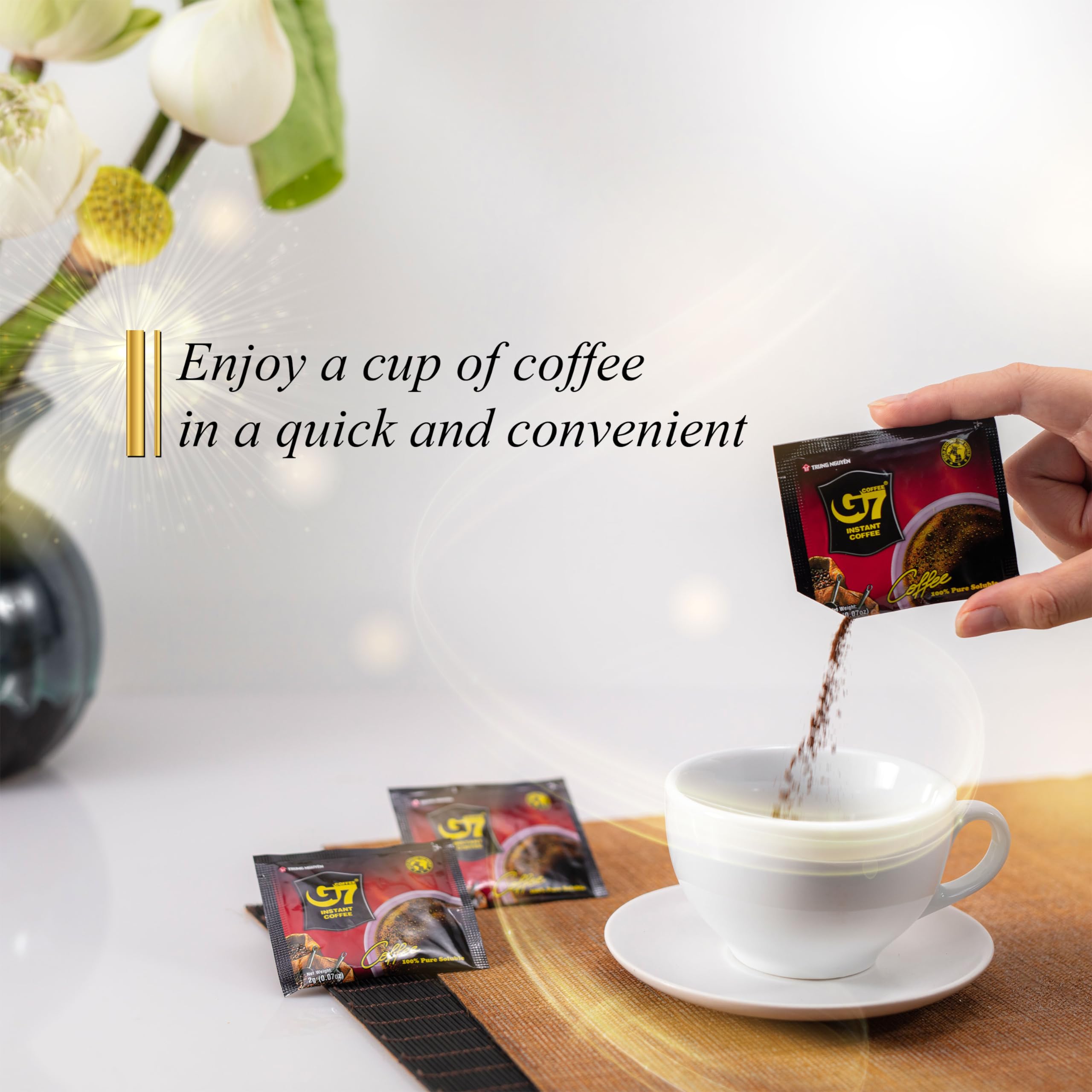 Energy-boosting TRUNG NGUYEN LEGEND G7 Pure Black coffee flavor