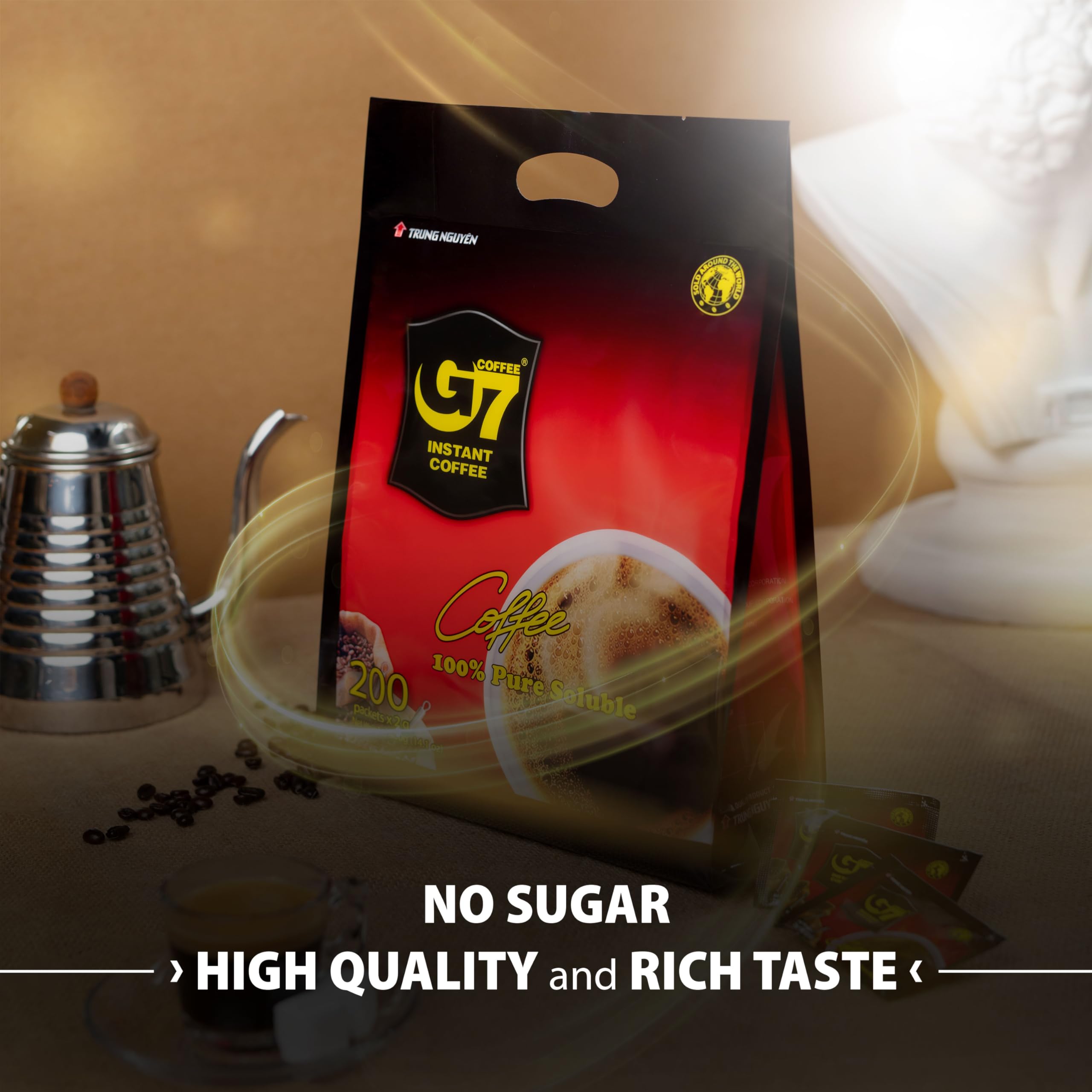 Elegant packaging design of TRUNG NGUYEN LEGEND G7 Pure Black