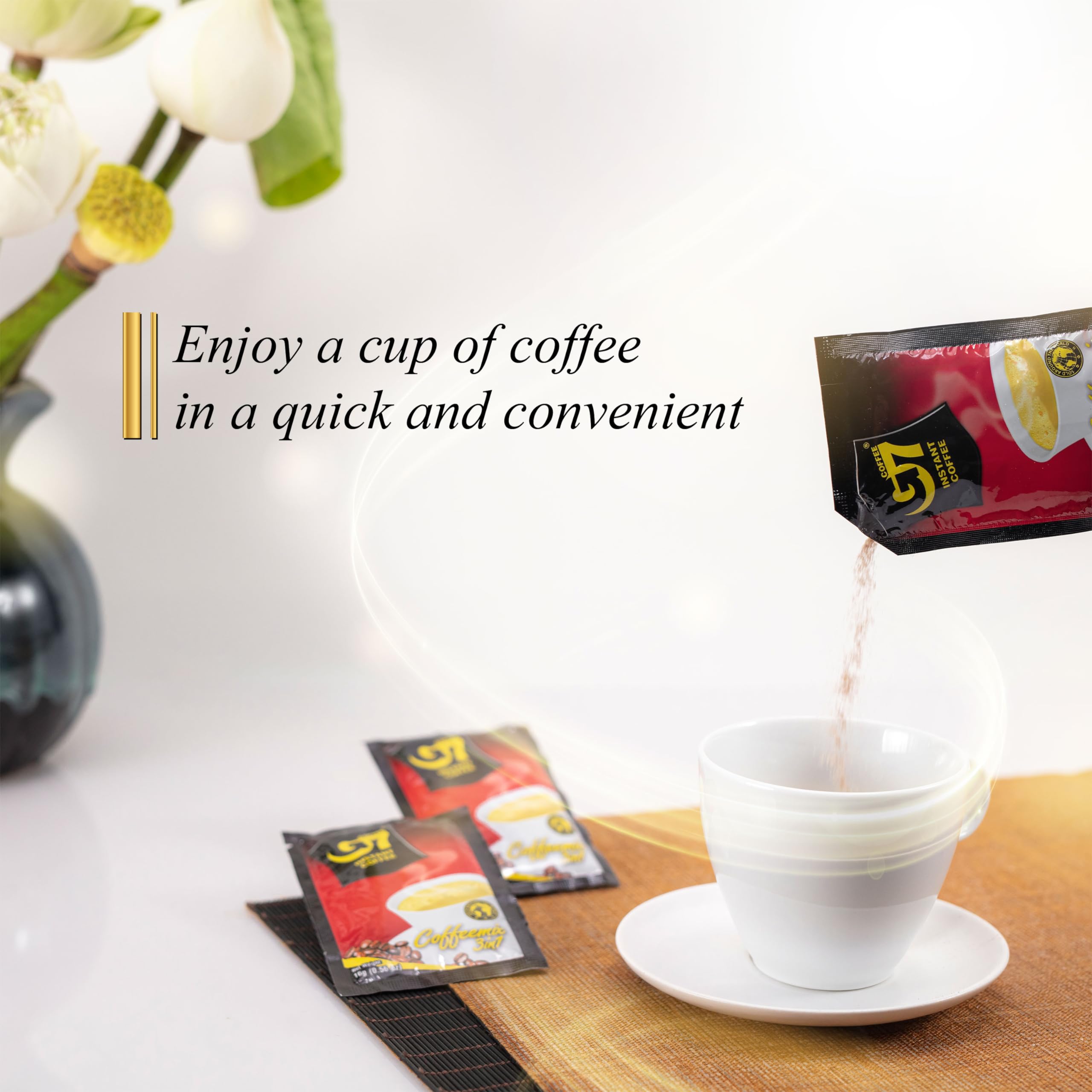 Refined bean selection shines through in G7's fragrant flavor profile