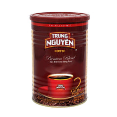 TRUNG NGUYEN LEGEND Premium Blend can front label highlighting rich aroma and flavor potential.