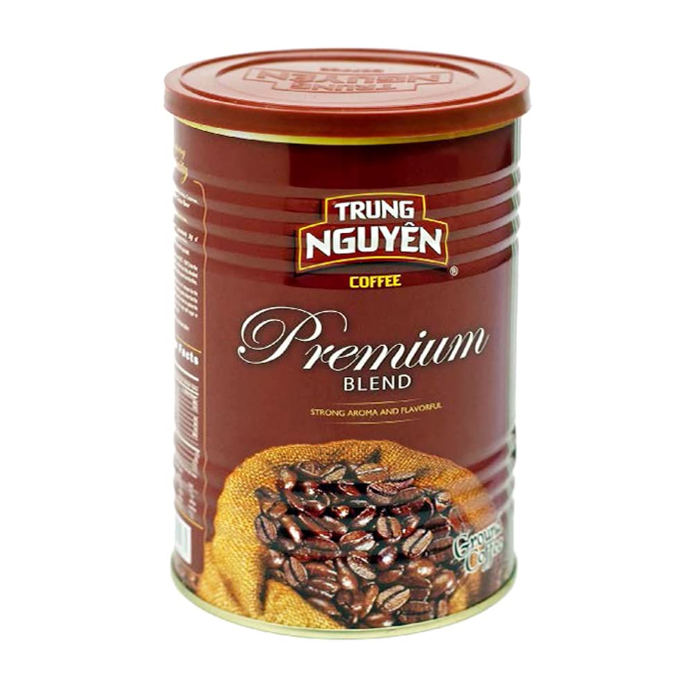 Trung Nguyen Premium Blend Arabica and Robusta create bold character with balanced acidity.