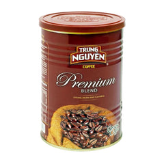 Trung Nguyen Premium Blend Arabica and Robusta create bold character with balanced acidity.