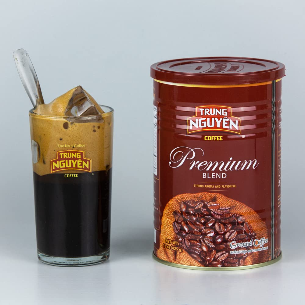 Trung Nguyen Premium Blend chocolate notes highlight a velvety finish with every brew.