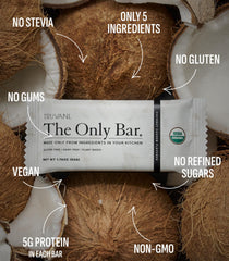 Truvani bar on the go packaging – grab-and-go nutrition for busy days.