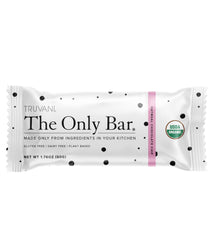 Truvani plant-based oatmeal chocolate chip bar, ideal for on-the-go fueling.
