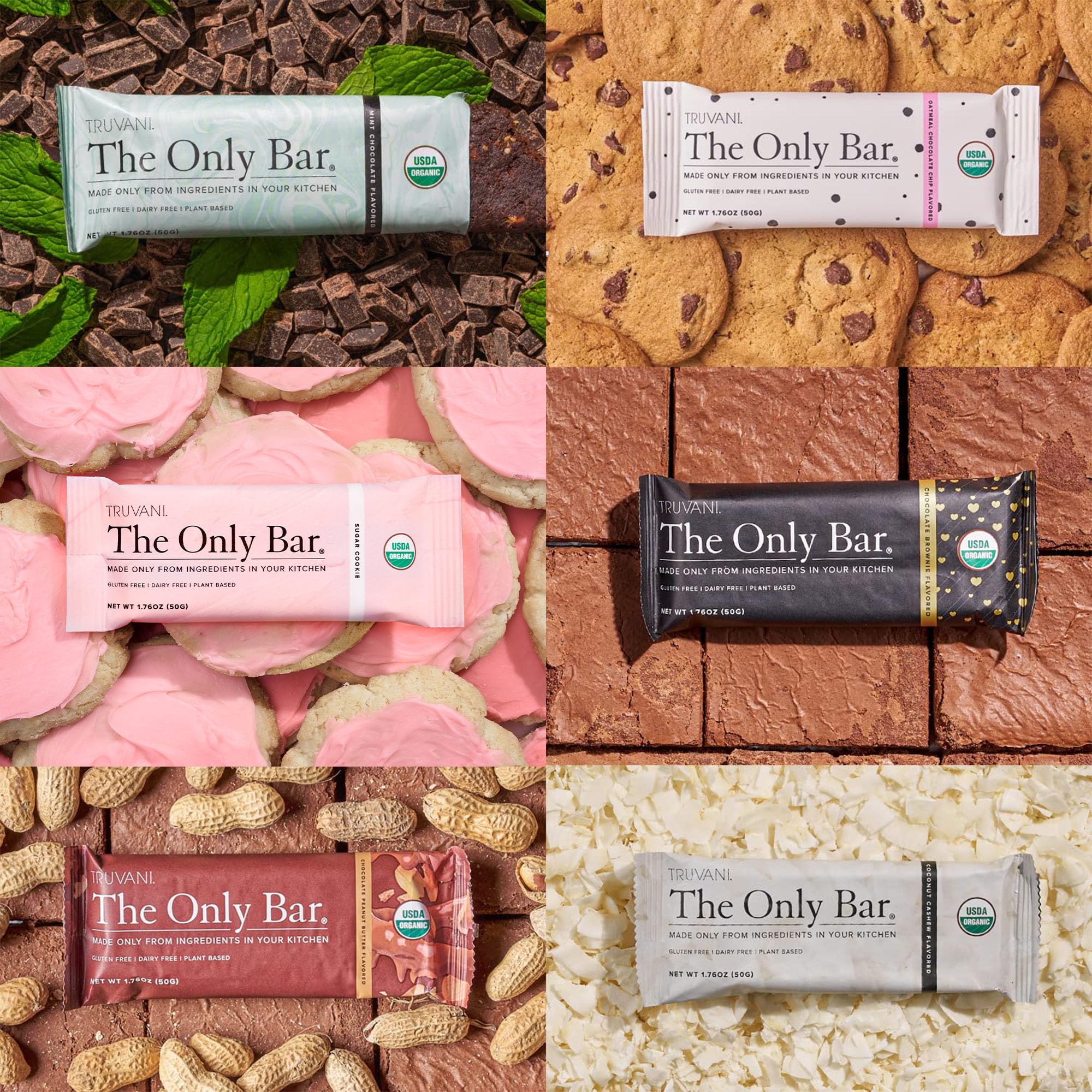 Truvani gluten-free dairy-free bar presents an allergen-friendly snack option.