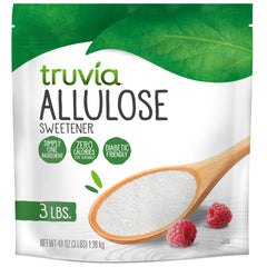 Truvia Allulose bag packaging emphasizes calorie-free sweetness for everyday use.