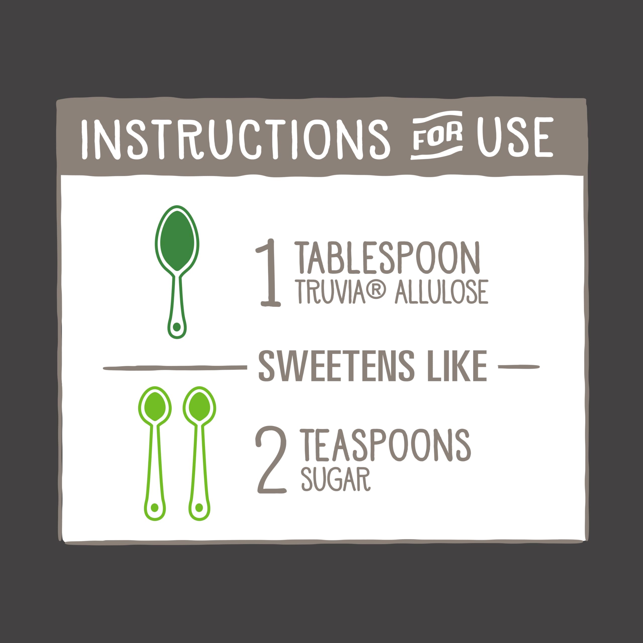 Truvia Allulose tooth-friendly claim near packaging supports healthier treats.