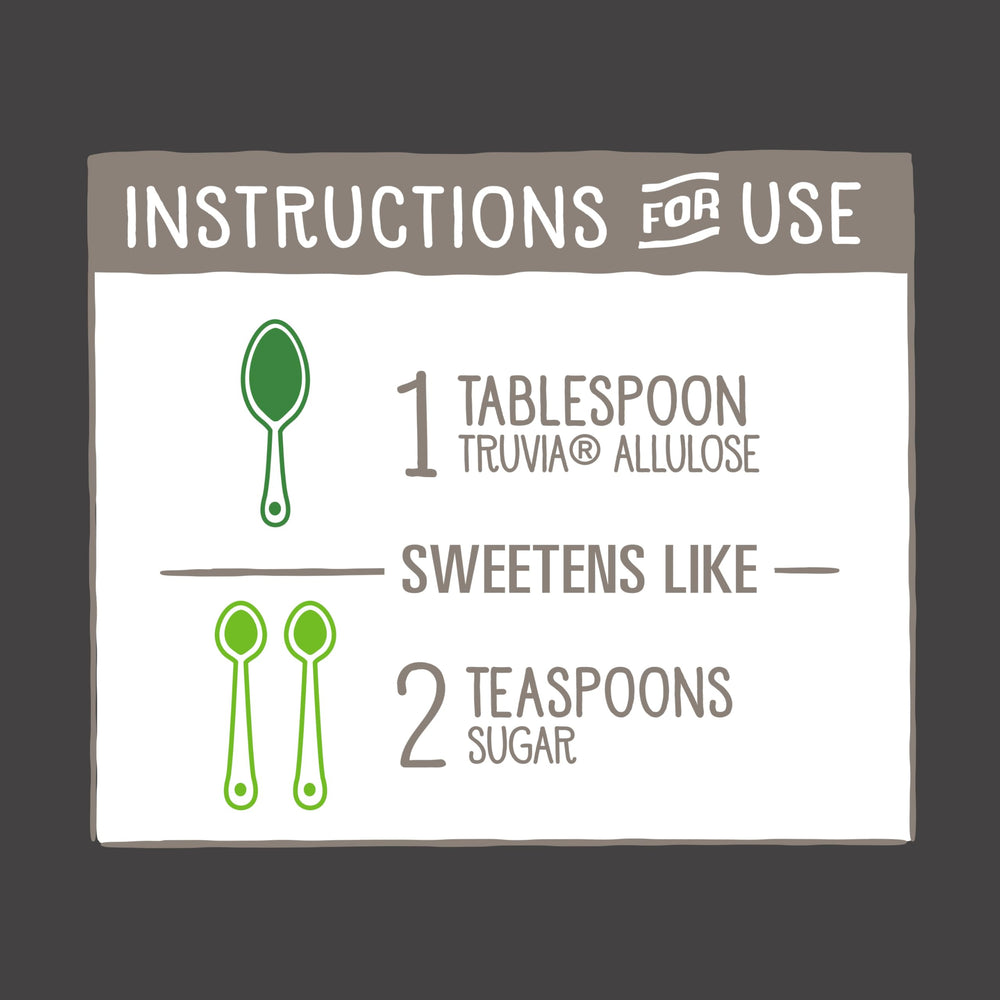 Truvia Allulose tooth-friendly claim near packaging supports healthier treats.