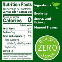 Truvia carton 140-count on kitchen counter for everyday use.